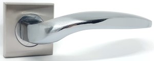Ручка дверная KEDR R08-295 SN CP (сатин/хром)